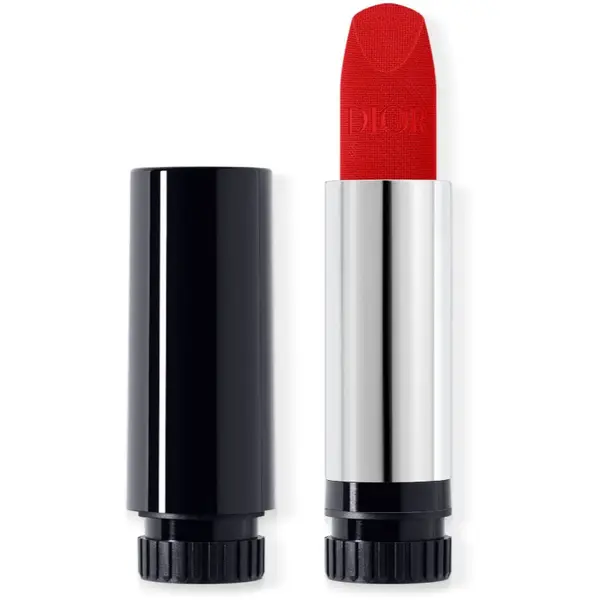 DIOR DIOR Rouge Dior The Refill дълготрайно червило пълнител цвят 999 Velvet 3.5 гр.