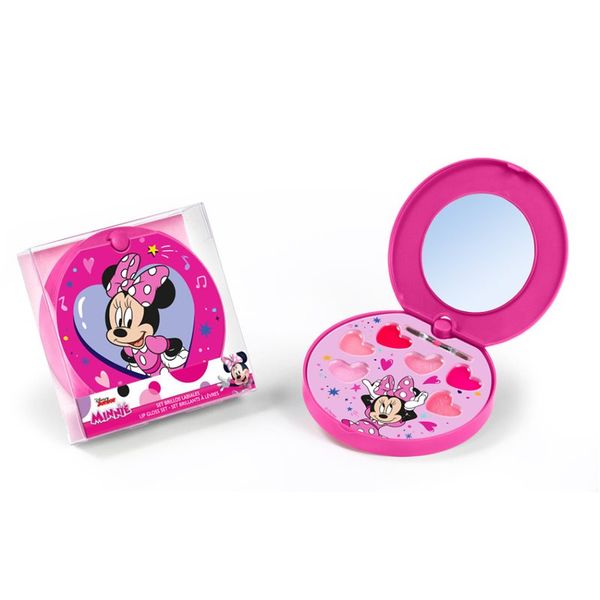 Disney Disney Minnie Lip Gloss Set комплект гланц за устни с огледалце и апликатор 1 бр.