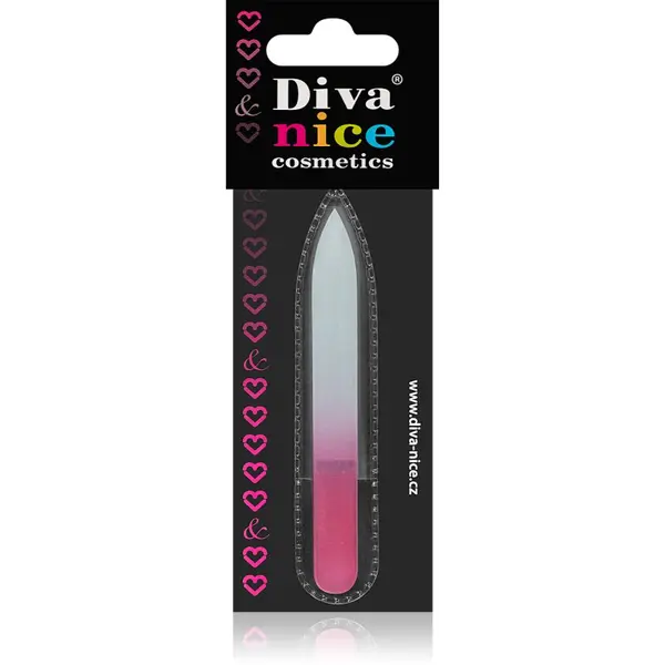 Diva & Nice Cosmetics Diva & Nice Cosmetics Accessories стъклена пила за нокти малък Pink 1 бр.