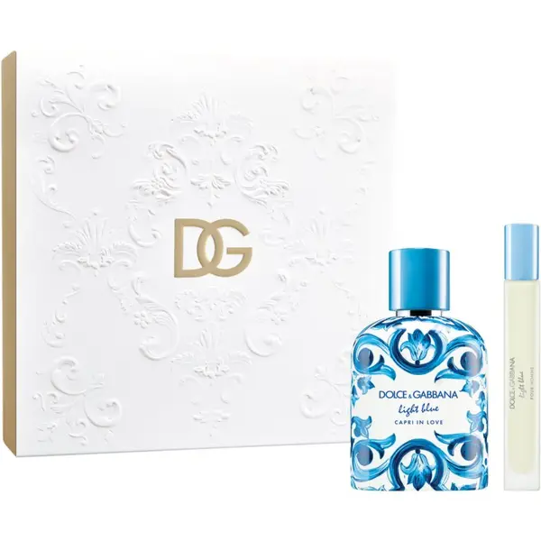 Dolce&Gabbana Dolce&Gabbana Light Blue Capri In Love Pour Homme Gift Set подаръчен комплект за мъже