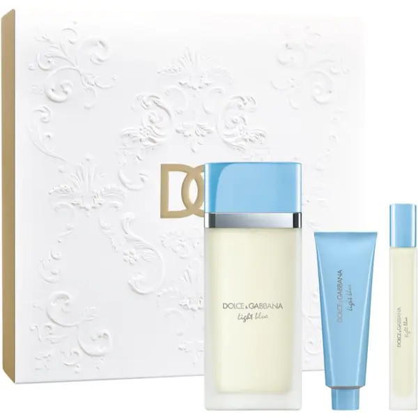 Dolce&Gabbana Dolce&Gabbana Light Blue EDT Trio Gift Set подаръчен комплект за жени