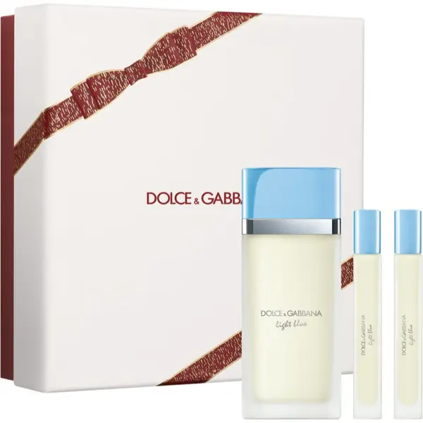 Dolce&Gabbana Dolce&Gabbana Light Blue EDT Trio Gift Set подаръчен комплект за жени