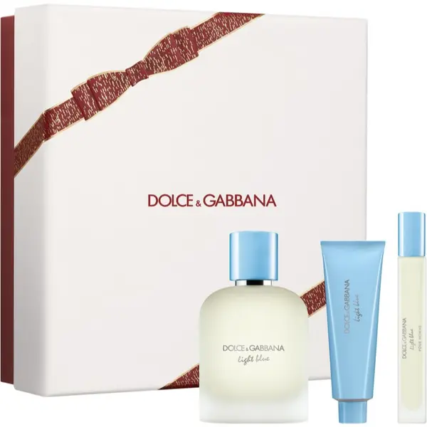 Dolce&Gabbana Dolce&Gabbana Light Blue Pour Homme EDT Trio Gift Set подаръчен комплект за мъже