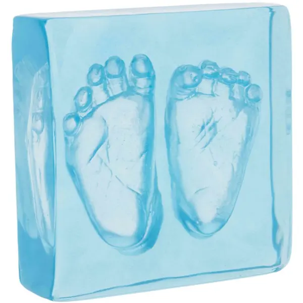 Dooky Dooky Crystal Memories DeLuxe 3D Frame Handprint & Footprint комплект за отпечатъци на бебето 1 бр.