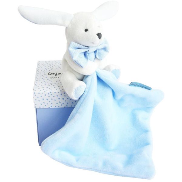 Doudou Doudou Gift Set Blue Rabbit подаръчен комплект за деца от раждането им 1 бр.