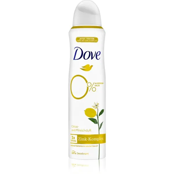 Dove Dove 0% ALU Citrus and Peach дезодорант с 48 часов ефект Citrus & Peach 150 мл.