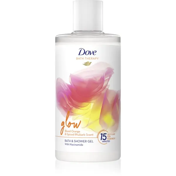 Dove Dove Bath Therapy Glow Гел за душ и вана Blood Orange & Rhubarb 400 мл.