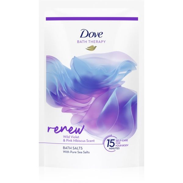 Dove Dove Bath Therapy Renew сол за баня Wild Violet & Pink Hibiscus 400 гр.