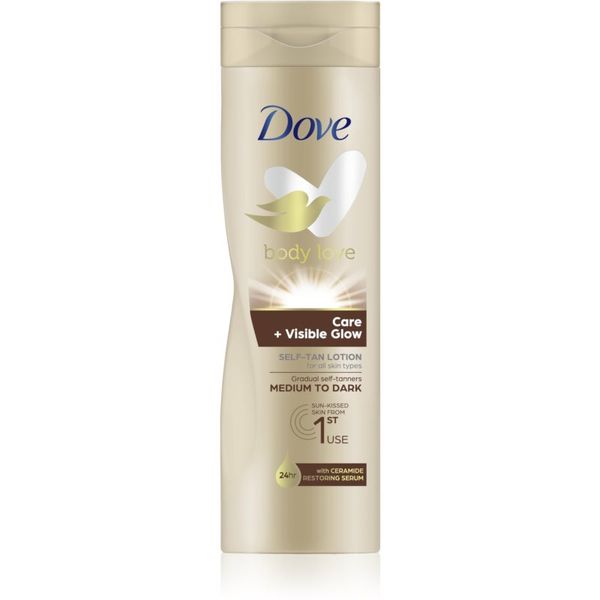 Dove Dove Body Love бронзиращ лосион за тяло цвят Medium To Dark 250 мл.