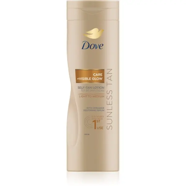 Dove Dove Care&Glow Sunless Tan бронзиращ лосион цвят Fair 400 мл.
