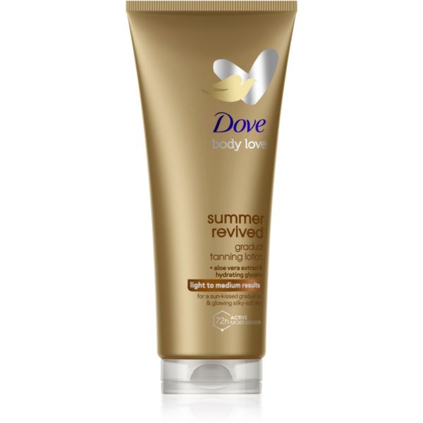 Dove Dove DermaSpa Summer Revived автобронзант мляко за тяло цвят Light to Medium 200 мл.