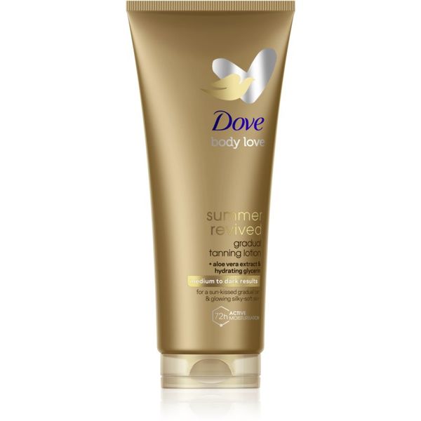 Dove Dove DermaSpa Summer Revived автобронзант мляко за тяло цвят Medium to Dark 200 мл.