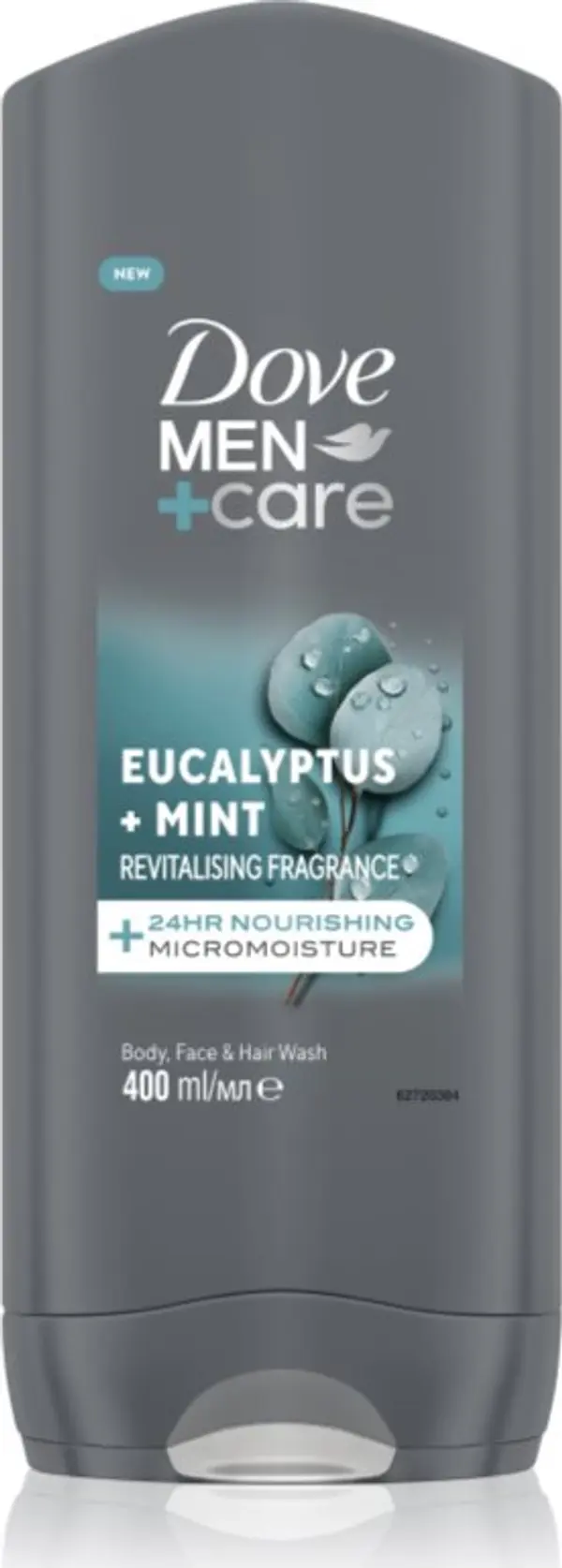 Dove Dove Men+Care Advanced душ-гел за лице, тяло и коса за мъже Eucalyptus & Mint 400 мл.