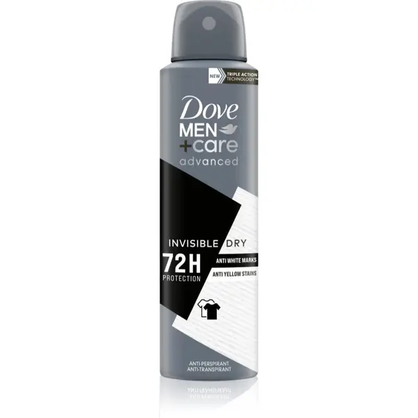 Dove Dove Men+Care Advanced Invisible Dry дезодорант срещу бели и жълти петна Invisibile Dry 150 мл.