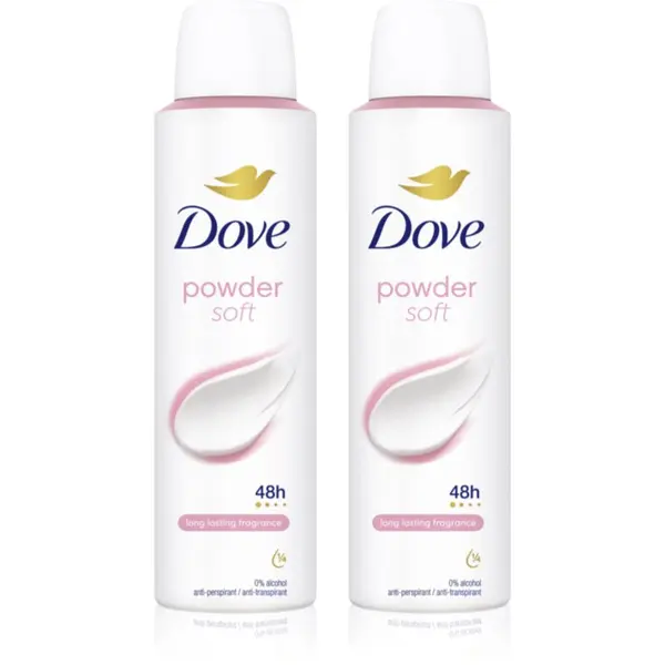 Dove Dove Powder Soft дезодорант спрей 2x150 мл.