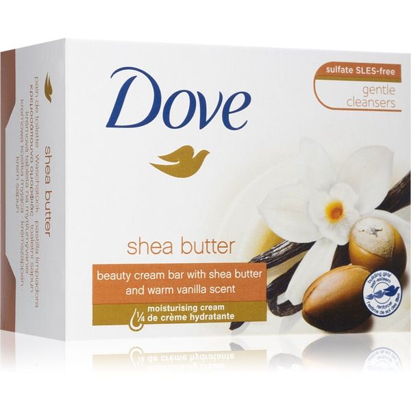 Dove Dove Shea Butter & Vanilla почистващ твърд сапун 90 гр.