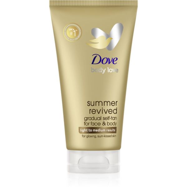 Dove Dove Summer Revived бронзиращ лосион за лице и тяло цвят LIght to Medium 75 мл.
