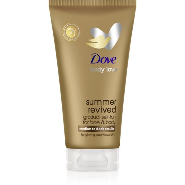 Dove Dove Summer Revived бронзиращ лосион за лице и тяло цвят Medium to Dark 75 мл.