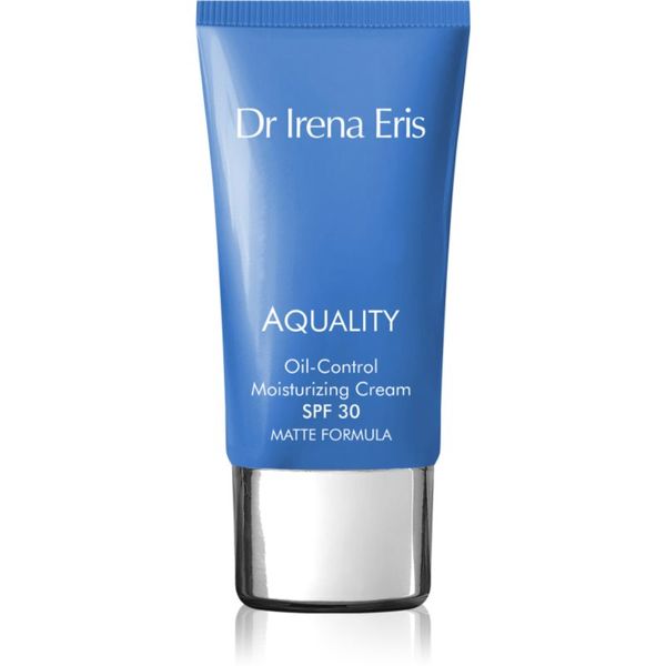 Dr Irena Eris Dr Irena Eris Aquality Oil-Control Moisturizing Cream дълбоко хидратиращ крем в дълбочина против бръчки SPF 30 50 мл.