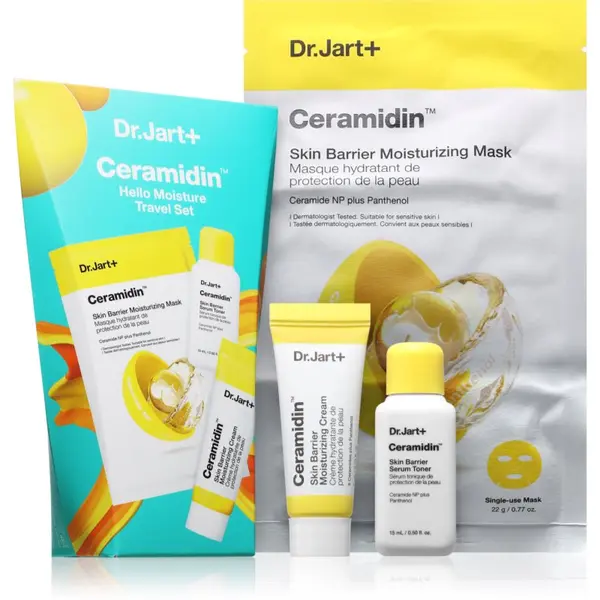 Dr. Jart+ Dr. Jart+ Ceramidin™ Hello Moisture Travel Set комплект за пътуване възстановяващ кожната бариера