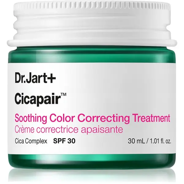 Dr. Jart+ Dr. Jart+ Cicapair™ Soothing Color Correcting Treatment интензивен крем, намаляващ зачервяването на кожата SPF 30 30 мл.