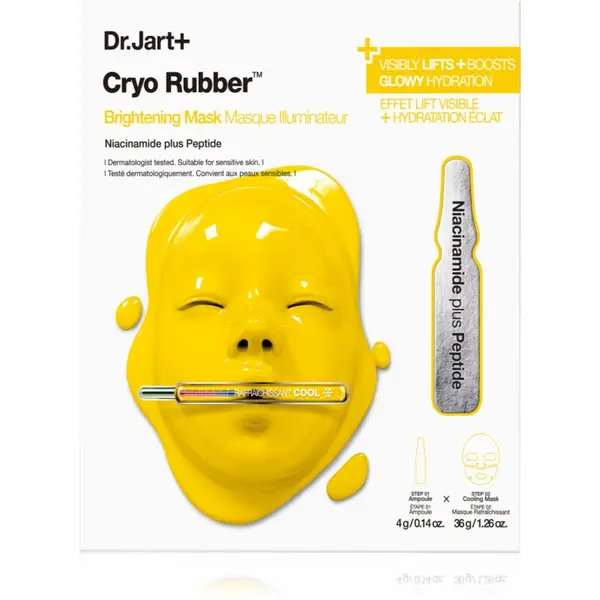 Dr. Jart+ Dr. Jart+ Cryo Rubber™ Brightening Mask интензивна хидрогелна маска за озаряване на лицето 40 гр.