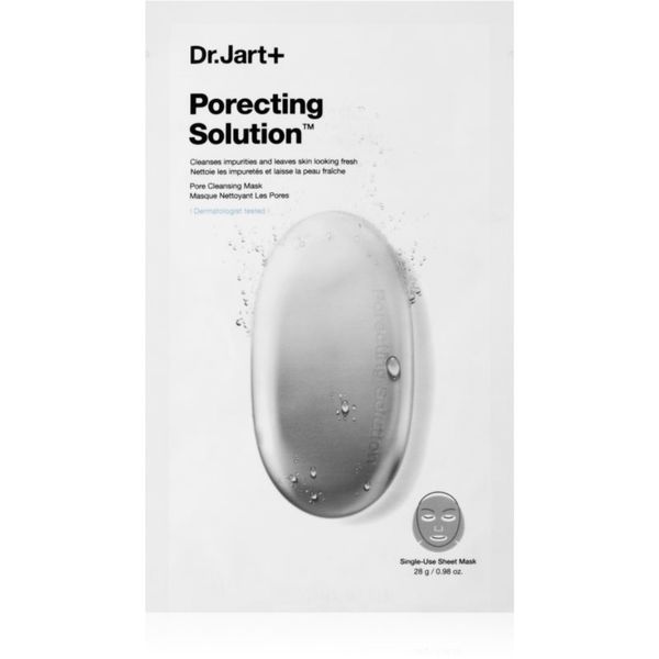 Dr. Jart+ Dr. Jart+ Dermask™ Porecting Solution почистваща маска с активни въглища 28 гр.