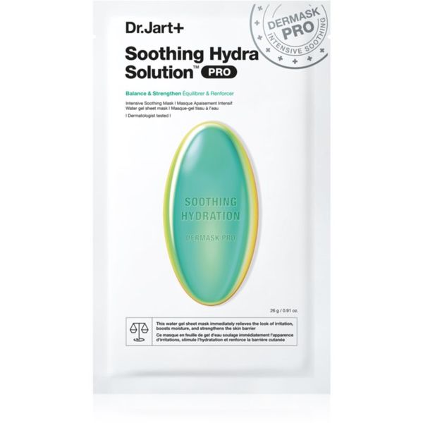 Dr. Jart+ Dr. Jart+ Soothing Hydra Solution™ Intensive Soothing Mask Детоксикираща и хидратираща маска за лице 26 гр.