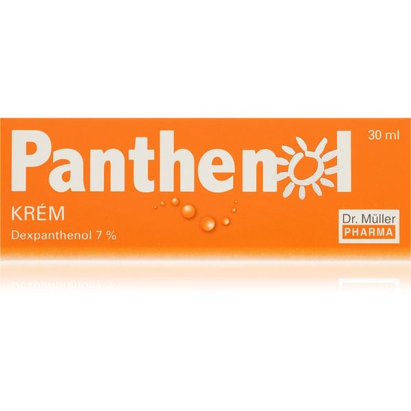 Dr. Müller Dr. Müller Panthenol cream 7% хидратиращ и успокояващ крем след слънчеви бани 30 мл.