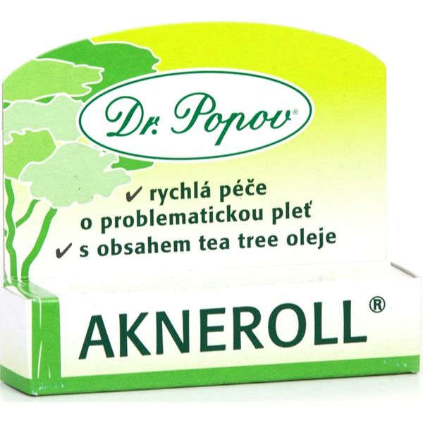 Dr. Popov Dr. Popov Akneroll with tea tree концентрат за проблемна кожа против несъвършенствата на акнозна кожа 6 мл.