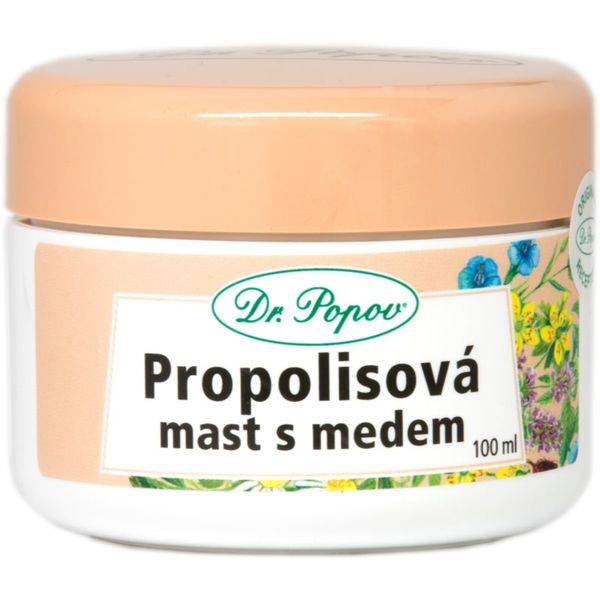 Dr. Popov Dr. Popov Herbal ointments Propolis with honey мехлем за сърбяща и раздразнена кожа 100 мл.