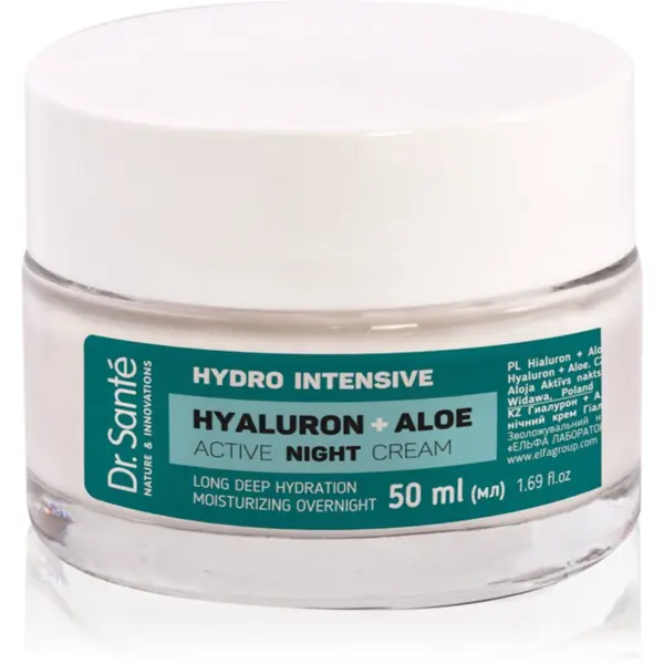 Dr. Santé Dr. Santé Hydro Intensive Hyaluron + Aloe нощен крем с алое вера 50 мл.