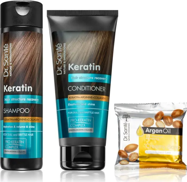Dr. Santé Dr. Santé Keratin изгодна опаковка за крехка и стресирана коса