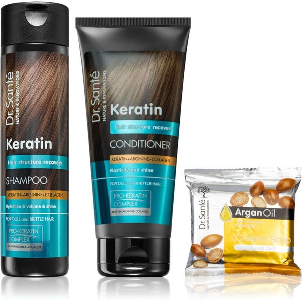 Dr. Santé Dr. Santé Keratin изгодна опаковка (за крехка и стресирана коса)