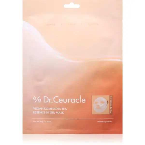 Dr.Ceuracle Dr.Ceuracle Vegan Kombucha Tea Essence Gel Mask подхранваща платнена маска с гел текстура 36 гр.