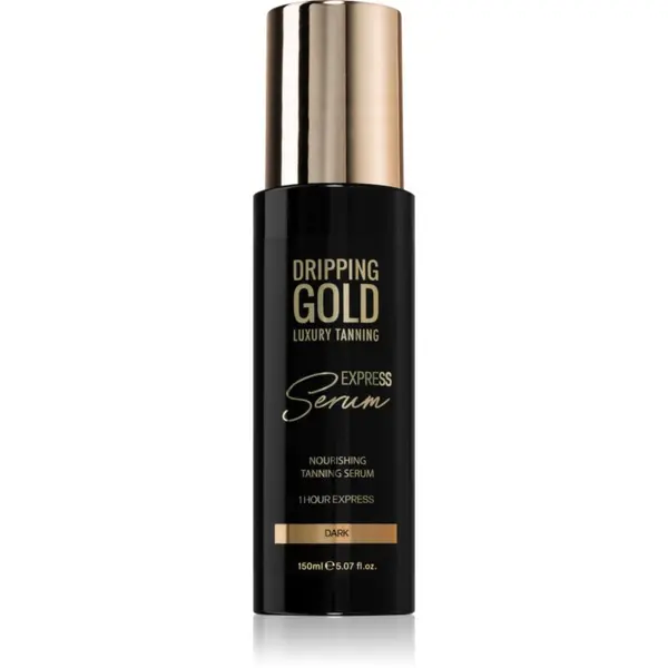 Dripping Gold Dripping Gold Express Tanning Serum бронзиращ продукт за тяло цвят Dark 150 мл.
