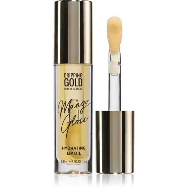 Dripping Gold Dripping Gold Hydrating Cherry Gloss масло от нар с хидратиращ ефект цвят Mango 3,8 мл.
