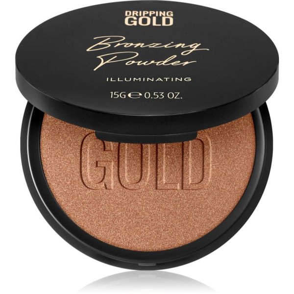 Dripping Gold Dripping Gold Luxury Tanning Bronzing Powder компактна бронзираща пудра за тяло и лице цвят Illuminating 15 гр.