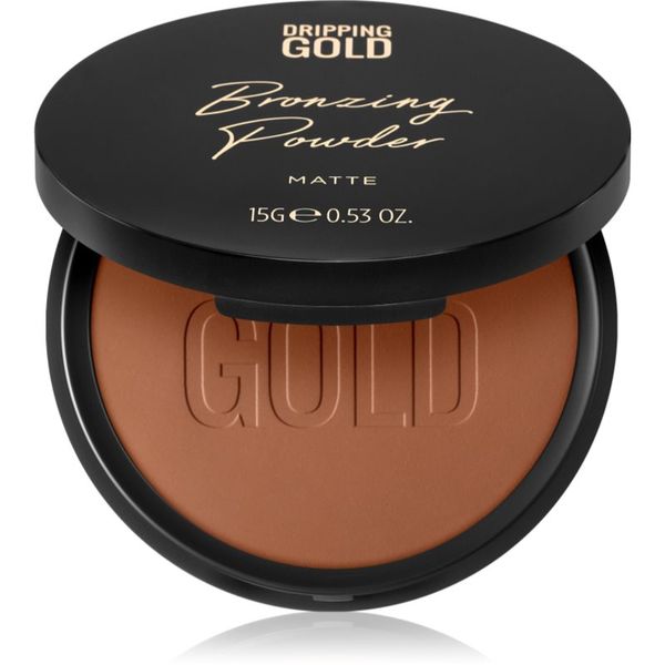 Dripping Gold Dripping Gold Luxury Tanning Bronzing Powder компактна бронзираща пудра за тяло и лице цвят Matte 15 гр.