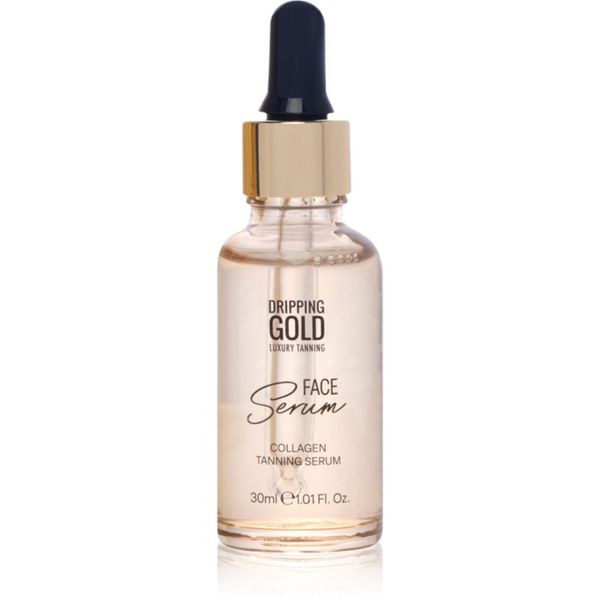 Dripping Gold Dripping Gold Luxury Tanning Collagen Face Serum серум за лице за изкуствен тен с колаген 30 мл.