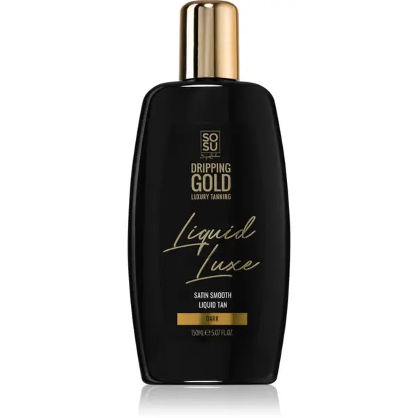 Dripping Gold Dripping Gold Luxury Tanning Liquid Luxe автобронзираща вода за тяло Dark 150 мл.
