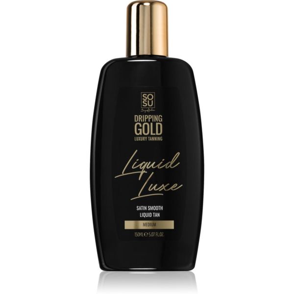 Dripping Gold Dripping Gold Luxury Tanning Liquid Luxe автобронзираща вода за тяло Medium 150 мл.