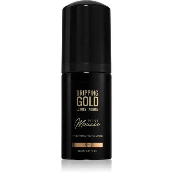 Dripping Gold Dripping Gold Luxury Tanning Mini Mousse автобронзираща пяна за лице и тяло цвят Dark 90 мл.