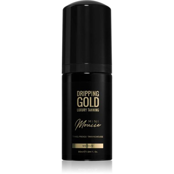 Dripping Gold Dripping Gold Luxury Tanning Mini Mousse автобронзираща пяна за лице и тяло цвят Medium 90 мл.