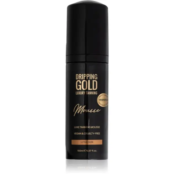 Dripping Gold Dripping Gold Luxury Tanning Mousse автобронзант-мус цвят Ultra Dark 150 мл.
