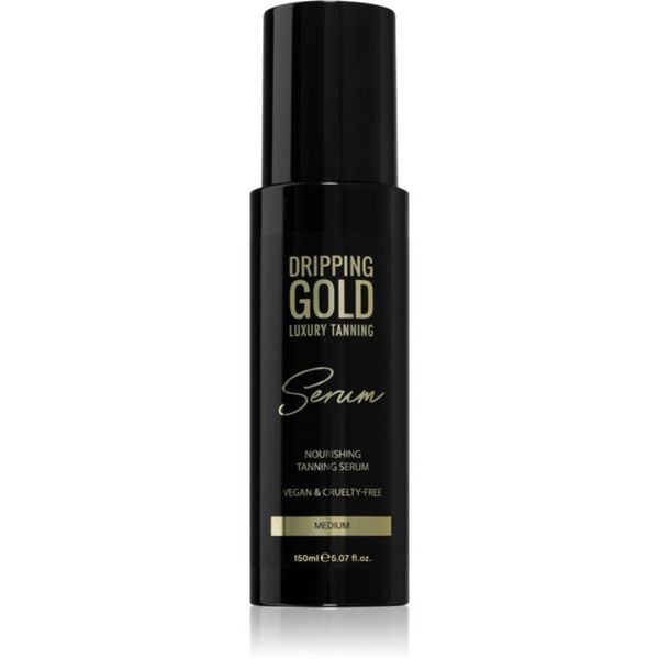 Dripping Gold Dripping Gold Luxury Tanning Serum бронзиращ продукт за тяло и лице цвят Medium 150 мл.