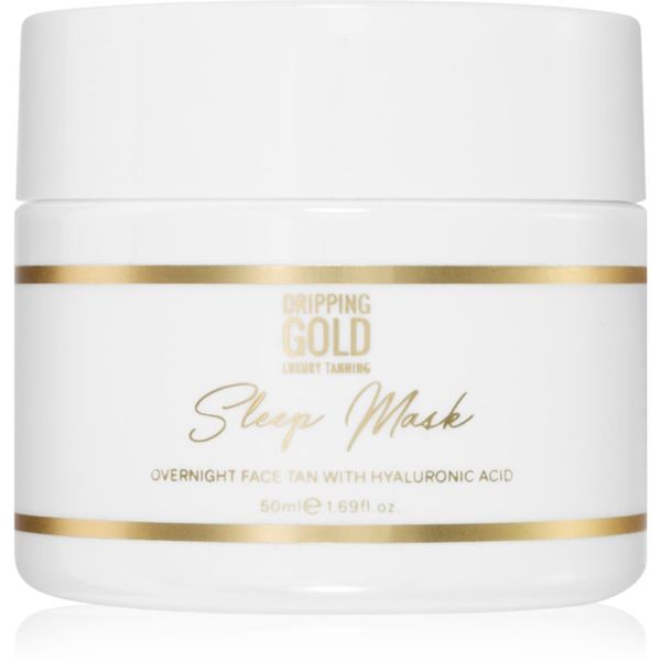 Dripping Gold Dripping Gold Sleep Mask автобронзираща нощна маска за лице цвят Medium/Dark 50 мл.