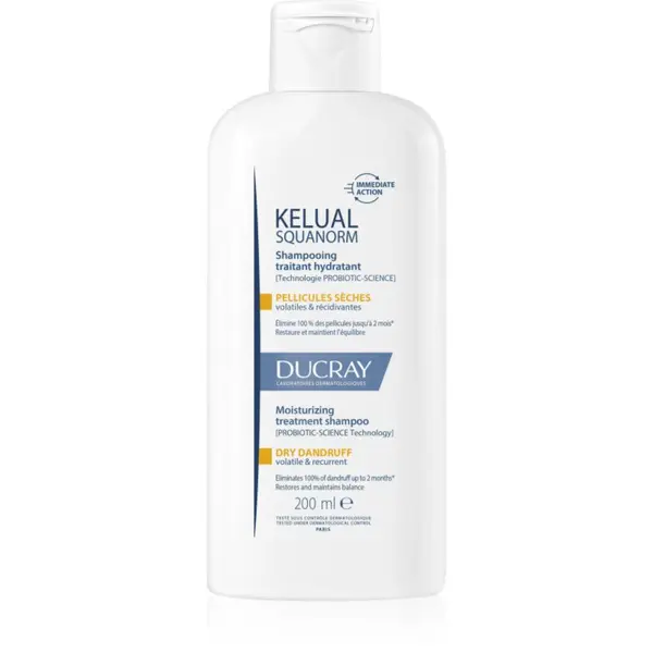 Ducray Ducray Kelual Squanorm Moisturizing Treatment Shampoo Dry Dandruff шампоан против сух пърхот 200 мл.