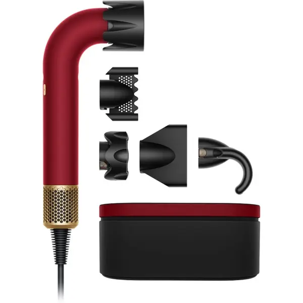 Dyson Dyson Supersonic r HD17 T1/T2 Red Velvet/Gold професионален сешоар за коса с йонизатор Straight + Wavy 1 бр.