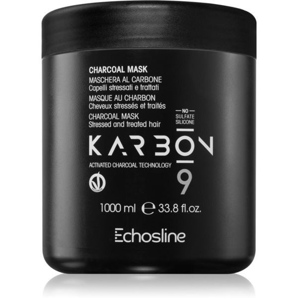 Echosline Echosline CHARCOAL Mask маска за коса с активен въглен 1000 мл.
